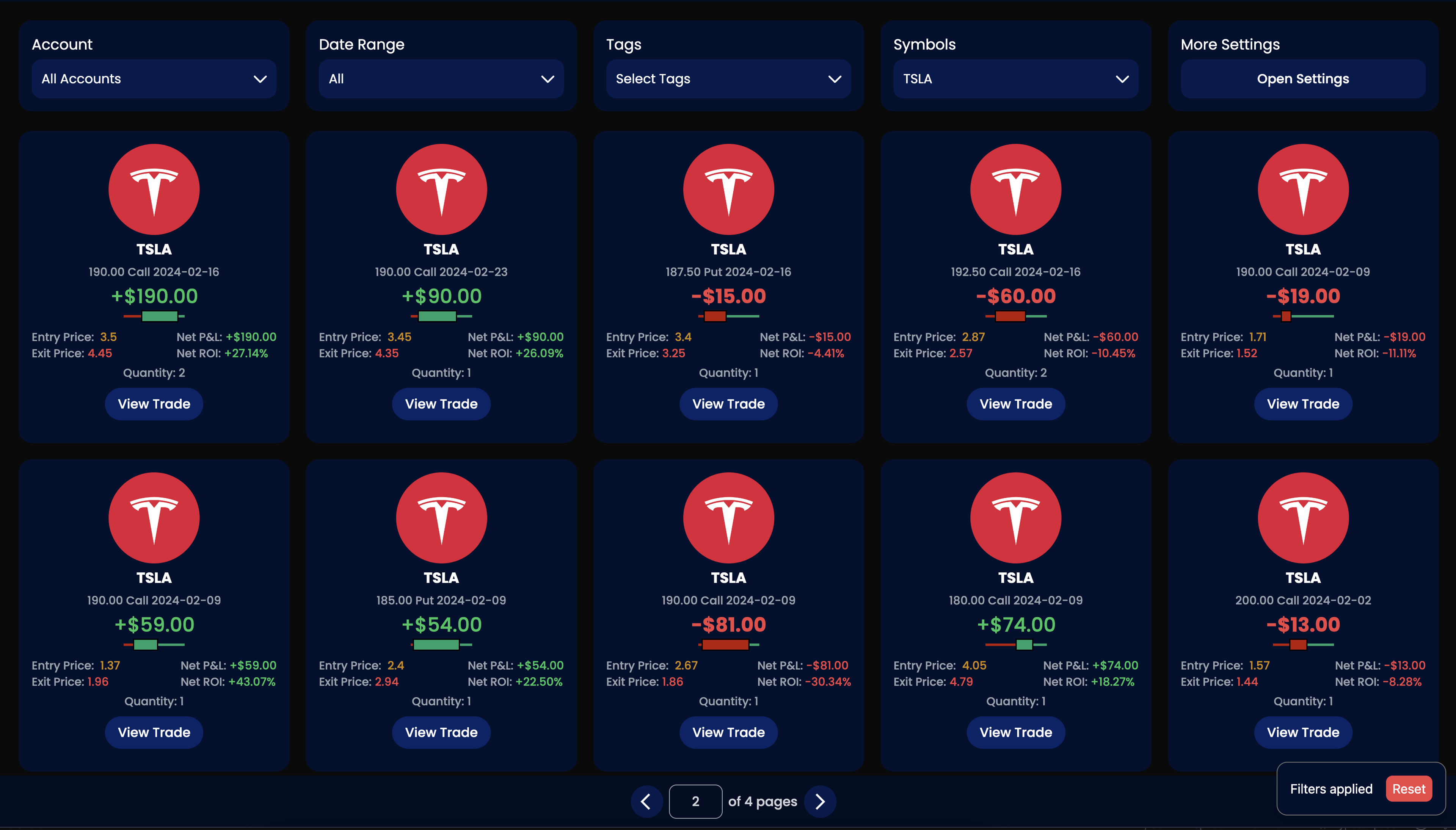 Trading Journal Analytics