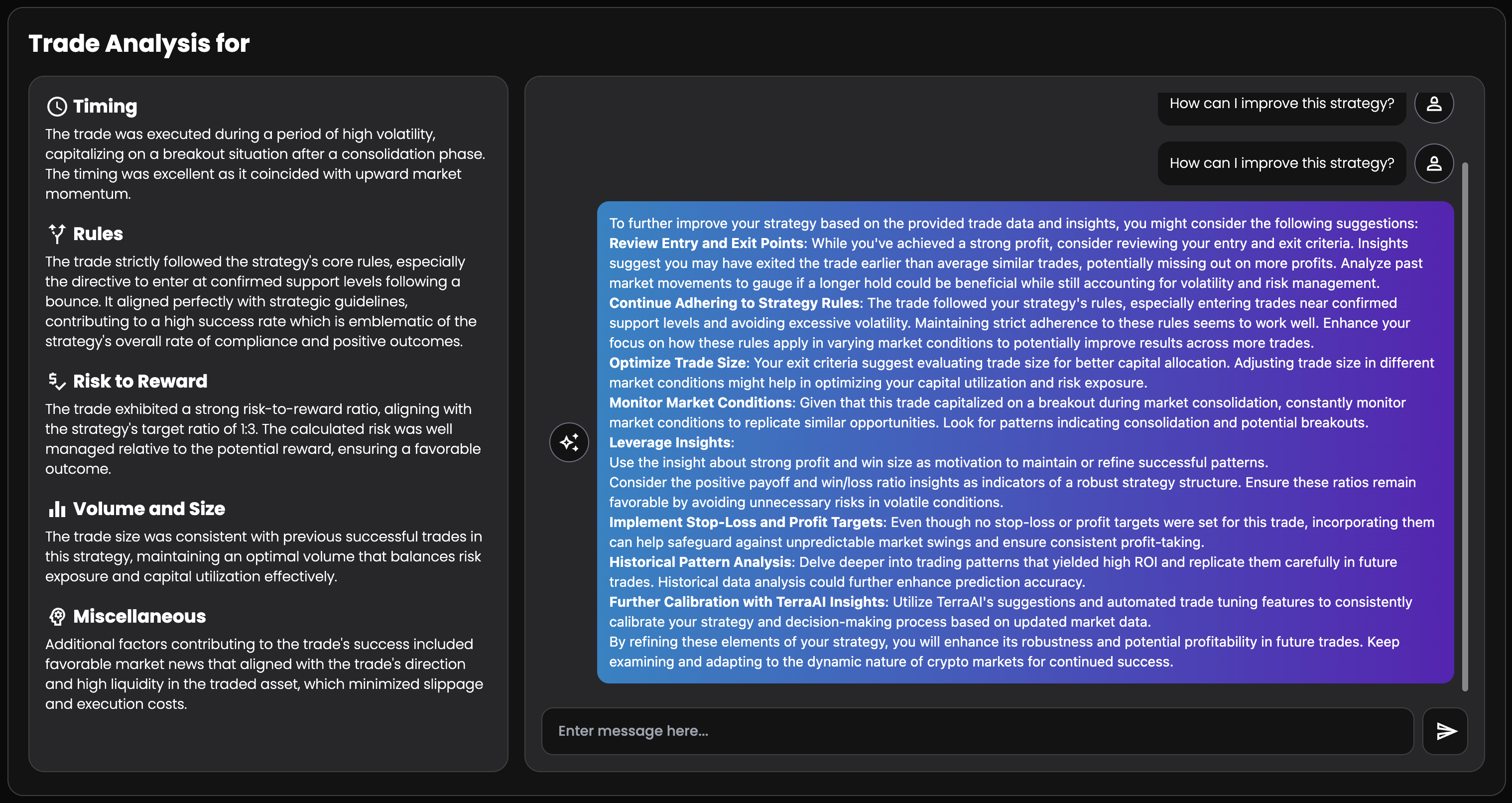 Daily Net P&L Widget