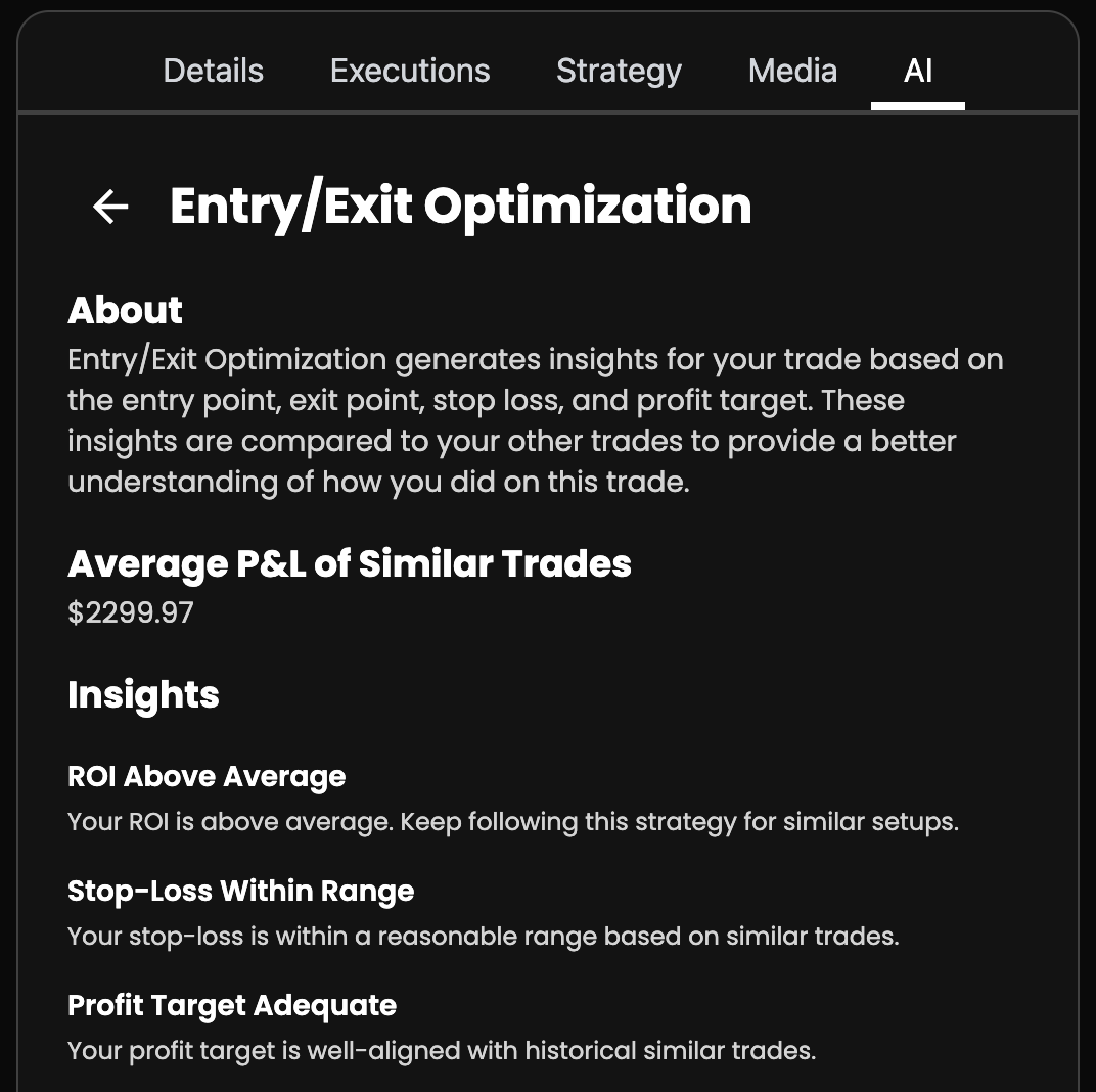Daily Net P&L Widget